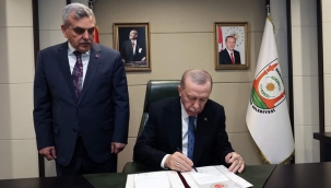 Cumhurbaşkanı Erdoğan'dan Büyükşehir Belediyesine ziyaret