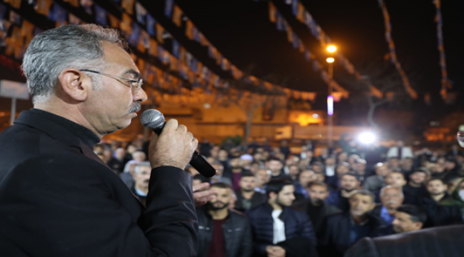 Eyyübiye'de her akşam miting heyecanı yaşanıyor