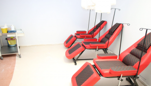 Hastaneye yatmadan damardan demir tedavisi için "İnfüzyon" odası kuruldu.