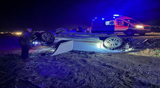 Şanlıurfa'da otomobil devrildi, 1 yaralı