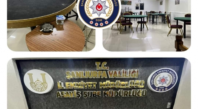 Şanlıurfa'da yasa dışı bahis operasyonu!