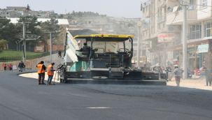 Turizm Yolu'nda Asfalt Çalışması 