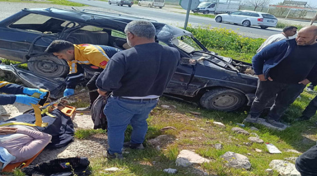 Urfa'da trafik kazası, 2 yaralı