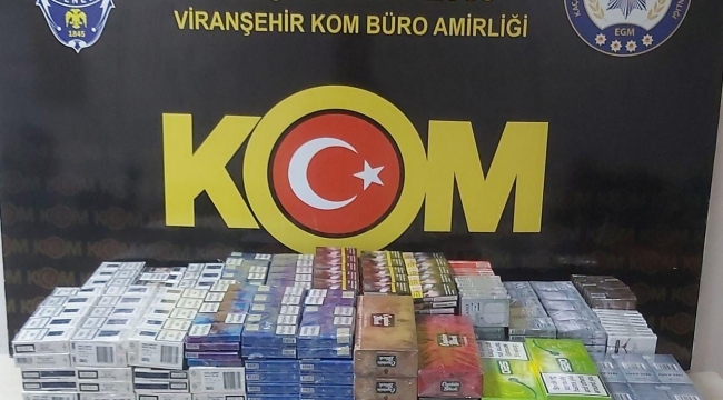 Viranşehir'de Bin 660 paket gümrük kaçağı sigara ele geçirildi