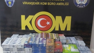 Viranşehir'de Bin 660 paket gümrük kaçağı sigara ele geçirildi