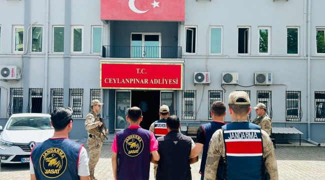 25 yıl hapis cezası bulunan şüpheli Ceylanpınar'da yakalandı 