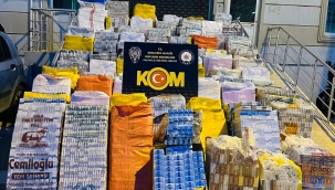 Akçakale'de kaçak sigara operasyonu