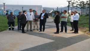 Başkan Mehmet Kuş Eyyübiye Millet Bahçesi'nde İncelemelerde Bulundu