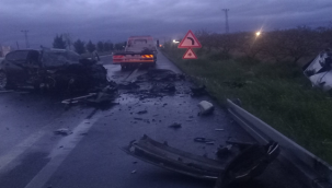 Birecik- Suruç yolunda kaza, 3 yaralı