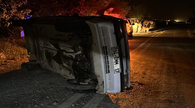 Harran'da motosiklet otomobil ile çarpıştı