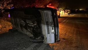 Harran'da motosiklet otomobil ile çarpıştı