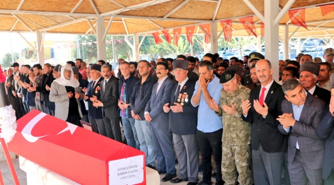 Kıbrıs Gazisi Çertik son yolculuğuna uğurlandı