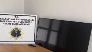 Şanlıurfa'da beze sarılı televizyon çalıntı çıktı!