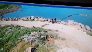 Şanlıurfa'da boğulma anı güvenlik kamerasına yansıdı