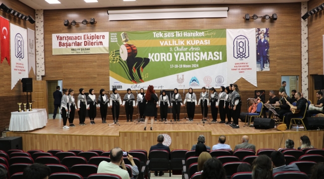 Şanlıurfa'da okullar arası koro yarışması 
