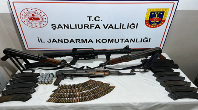 Şanlıurfa'da silahlı tehditte bulunan kişinin ahırında cephanelik çıktı