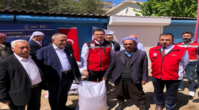 Siverek'te  %75 hibe destekli çeltik tohumu dağıtıldı