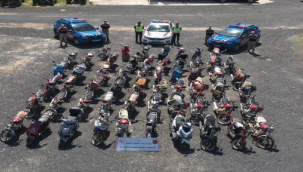 Viranşehir'de 523 motosiklet ve sürücüsü kontrol edildi.