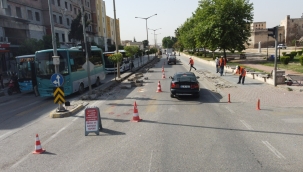 Büyükşehir'den Beykapısında Kavşak Düzenleme Çalışması