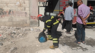 Eyyübiye'de korkutan mesken yangını 