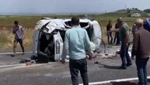 Hilvan'da otomobil devrildi, 5 yaralı