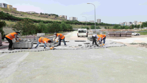 Karaköprü'de üstyapı çalışmaları sürüyor