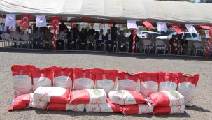 Şanlıurfa'da 93 çiftçiye soya tohuma dağıtıldı