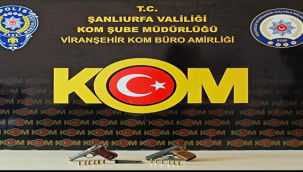 Şanlıurfa'da ruhsatsız 4 tabanca ele geçirildi