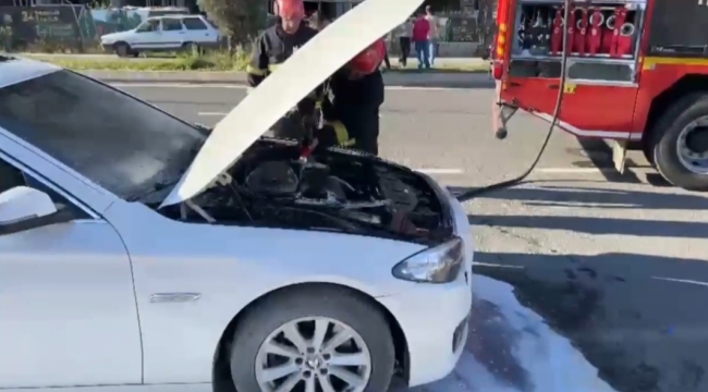 Şanlıurfa'da seyir halindeki otomobil yandı 