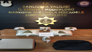 Şanlıurfa'da 10 kilo skunk maddesi ele geçirildi