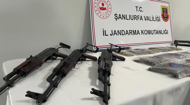 Şanlıurfa Jandarmadan uyuşturucu ve kaçak silah operasyonu!