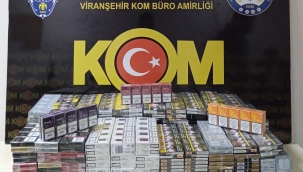 Viranşehir'de gümrük kaçağı sigara ele geçirdi!