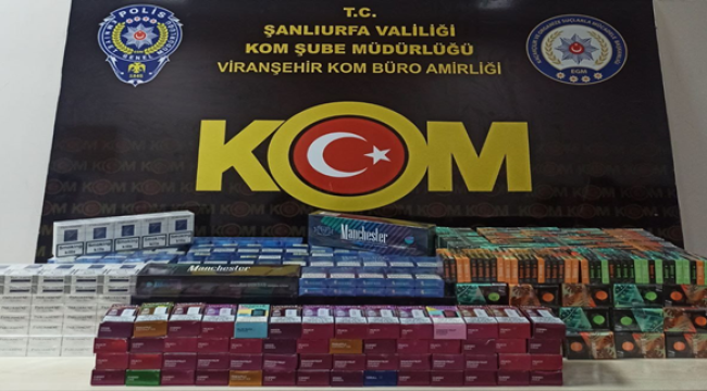 Viranşehir'de kaçak sigara operasyonu!