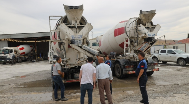 Zabıtalardan Beton Firmalarına Yönelik Denetim