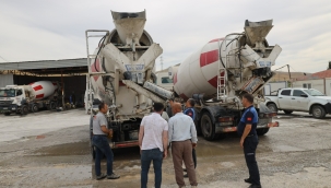 Zabıtalardan Beton Firmalarına Yönelik Denetim