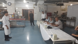 Aşçı alımı sözlü ve uygulamalı sınavı yapıldı