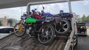 Şanlıurfa'da 2 bin 963 motosiklet ise trafikten men edildi