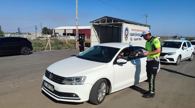 Şanlıurfa'da 365 araca cezai işlem uygulanırken 64 araç trafikten men edildi
