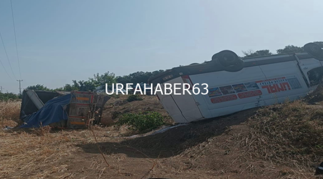 Şanlıurfa'da iki araç şarampole yuvarlandı, 1 ölü, 2 yaralı