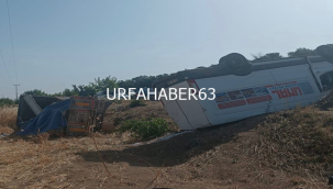 Şanlıurfa'da iki araç şarampole yuvarlandı, 1 ölü, 2 yaralı