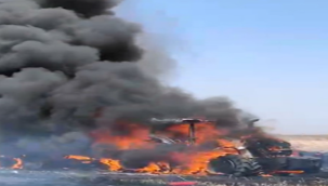 Şanlıurfa'da traktör alev topuna döndü!