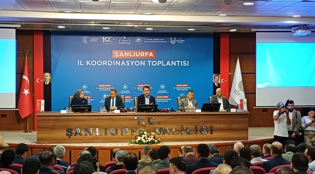 Bakan Kurum Şanlıurfa'da İl koordinasyon toplantısına katıldı