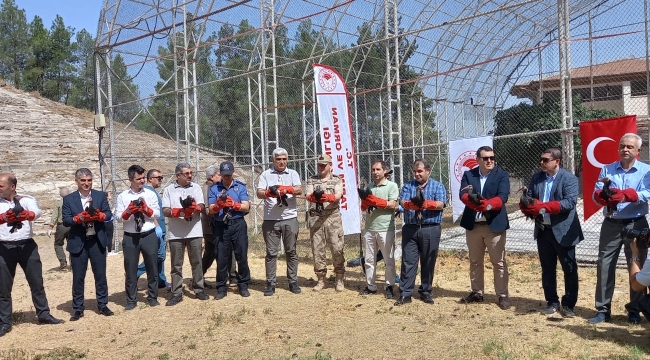 Birecik'te 30 kelaynak kuş göç etmek içim doğaya bırakıldı