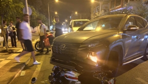 Haliliye'de motosiklet ile otomobil çarpıştı, 1 yaralı 