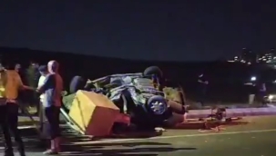 Haliliye'de otomobil şarampole devrildi, 1 ölü, 3 yaralı 