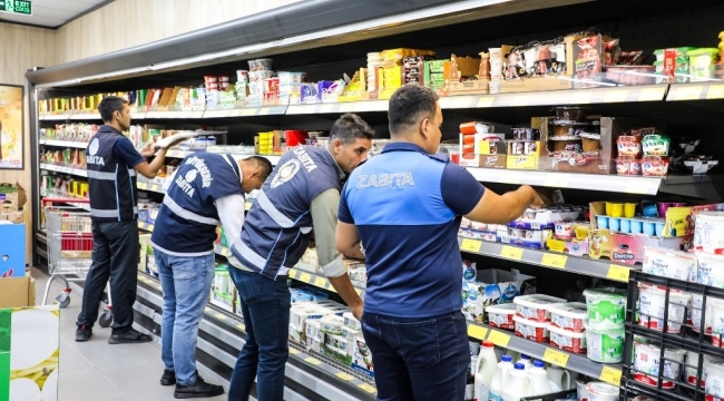 Harran'da zincir marketler denetlendi 