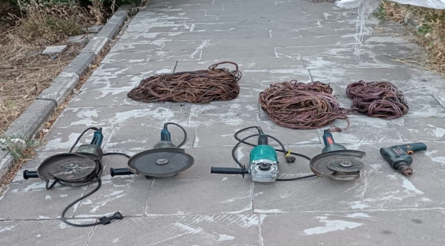 Şanlıurfa'da kablo hırsızı yakalandı