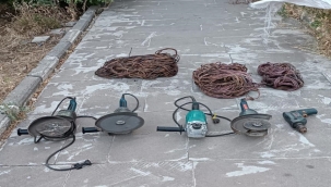 Şanlıurfa'da kablo hırsızı yakalandı