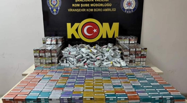 Şanlıurfa'da kaçakçılık operasyonu 