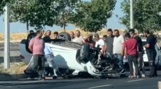 Şanlıurfa'da otomobil takla attı, 1 yaralı